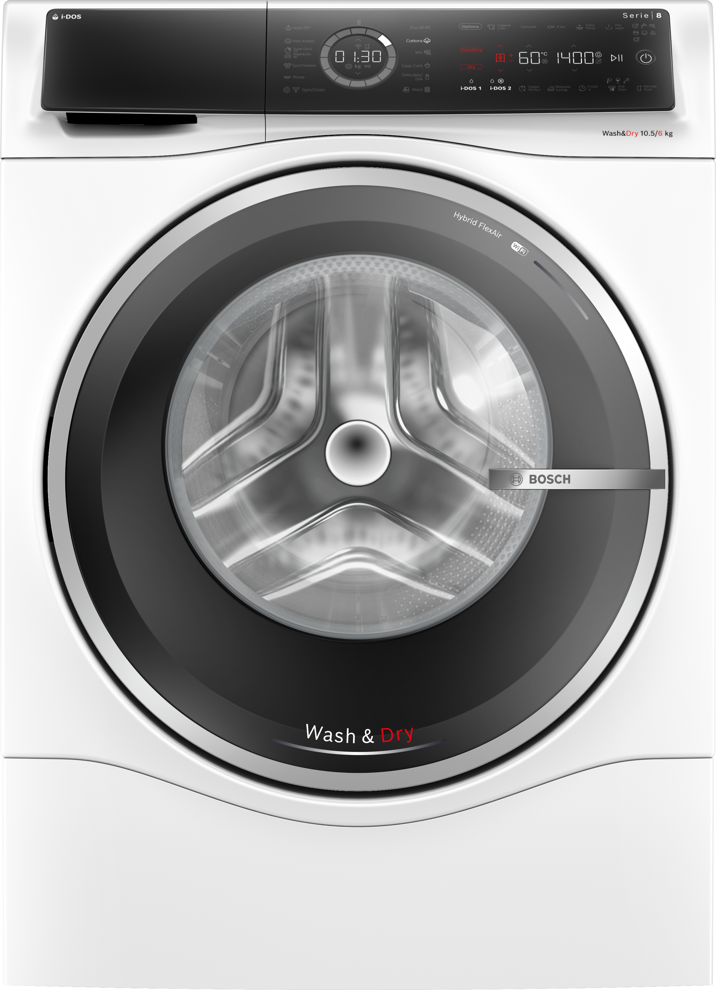 Serija 8, Mašina za pranje i sušenje veša, 10.5/6 kg, 1400 okr, WNC254A0BY